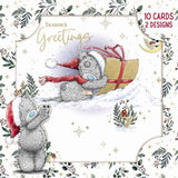 2 Designs Pack of 10 Me to You Bear Christmas Cards