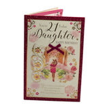 Daughter Age 21 Girl Walking Through A Park Birthday Card