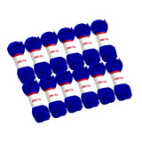 Pack of 5 Dark Blue Acrylic Yarn Rolls – 10g each, 4 Strand 8 Ply Knitting Wool