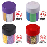 Pack of 6 Colors DIY Decoration Metallic Star Glitters