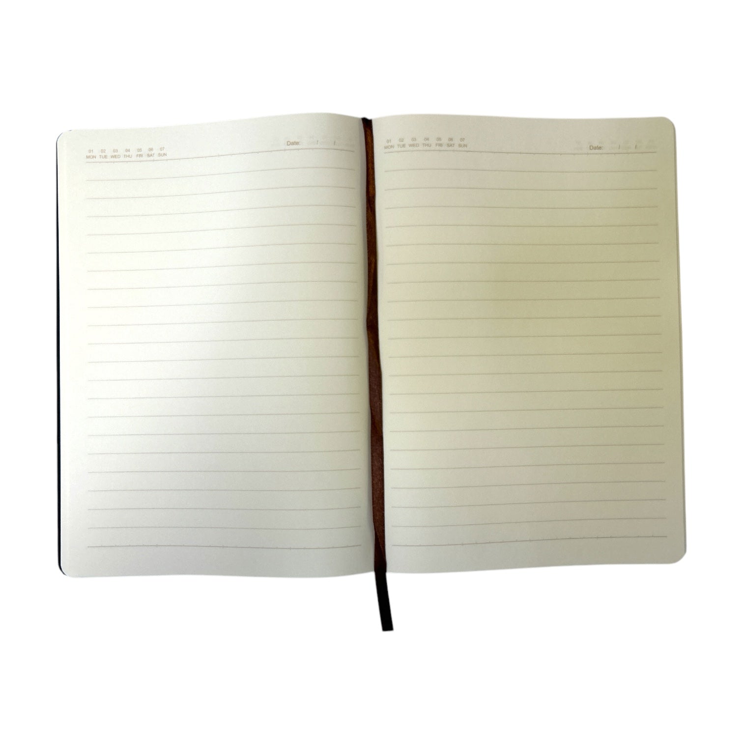 Single B5 96 Sheets Ruled PU Leather Hardcover Notebook with Button Closure