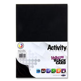 Pack of 100 Sheets A4 Black 160gsm Card by Premier Activity