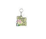 Aunty Acid Rubber Keyring Life Is Short {DNL EBAY}