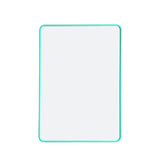 A4 Double Sided Magnetic Erasable MDF Plain Whiteboard With Cyan Border