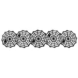 Halloween Diecut Felt Spider Web Table Runner