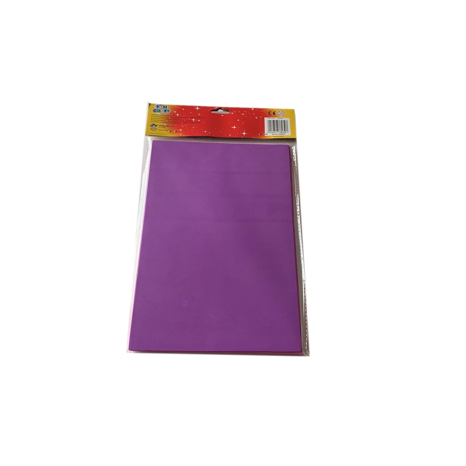 Pack of 4 Assorted Colour Craft Foam A4 Sheets {DC}
