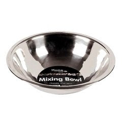 HOMEMAID SILVER METAL 10" WIDE MIXING BOWL CP250P {DC}