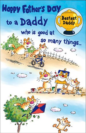 Bestest Daddy Father's Day Card 