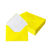 Pack of 50 Vivid Mellow Yellow 125x175mm Gummed Envelopes