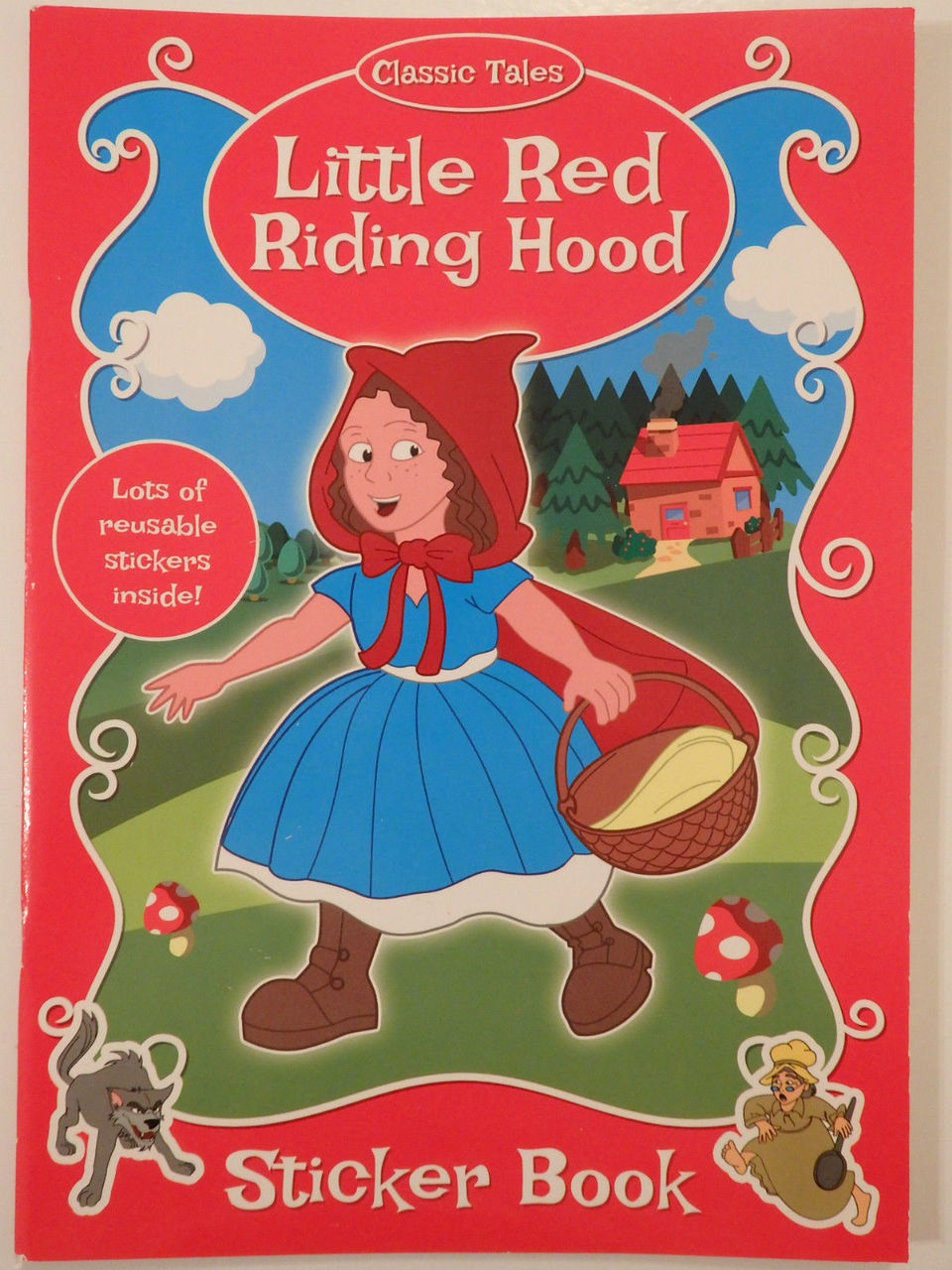 Classic Tales Little Red Riding Hood Sticker and Colouring Book