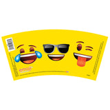 Single Emoji Faces 16oz Plastic Stadium Cup