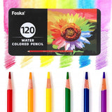 Pack of 120 Professional Water Coloured Pencils