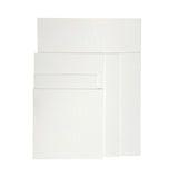 Set of 10 Assorted Sizes Blank White Flat Stretched Board Art Canvas By Janrax