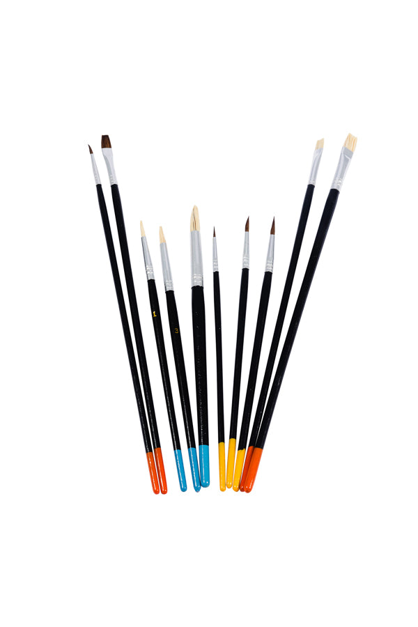 Jakar 10 Brush Set for Watercolour and Oil Painting