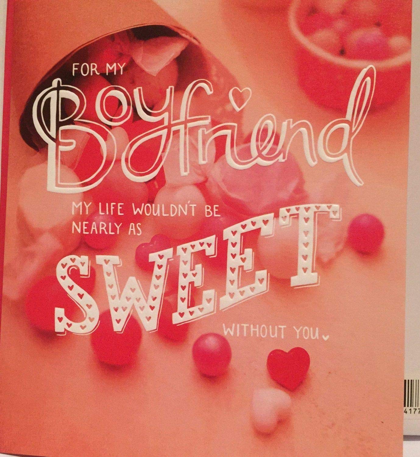 For My Boyfriend Beautiful Hearts Design Valentine's Day Card 