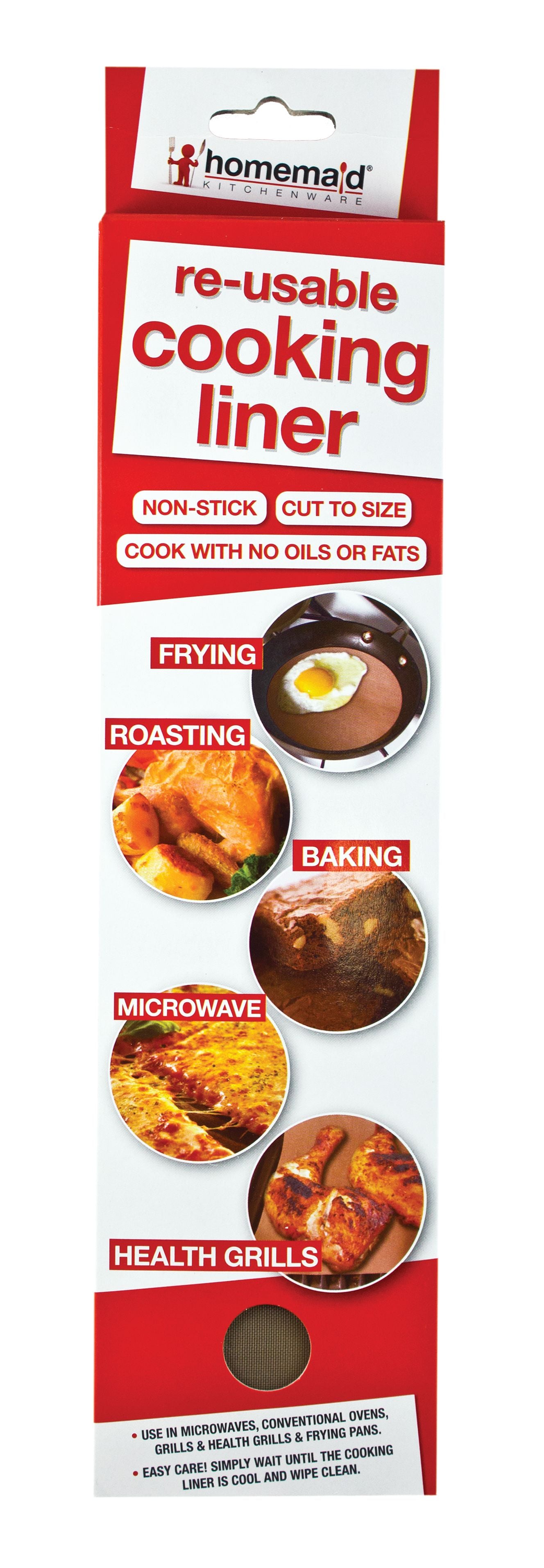 Homemaid Reusable cooking liner -cook with no fat/oils