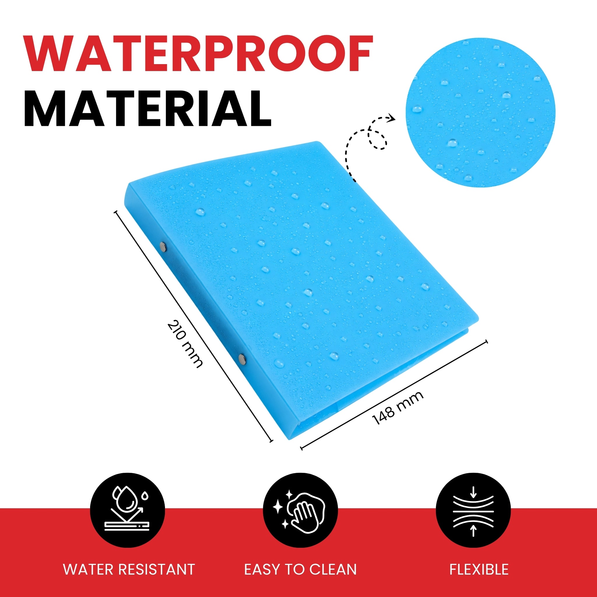 A5 Slim Clear Translucent Ringbinder