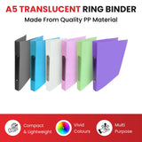 A5 Slim Pink Translucent Ringbinder