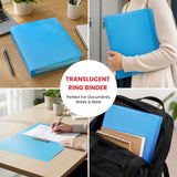 A5 Slim Black Translucent Ringbinder