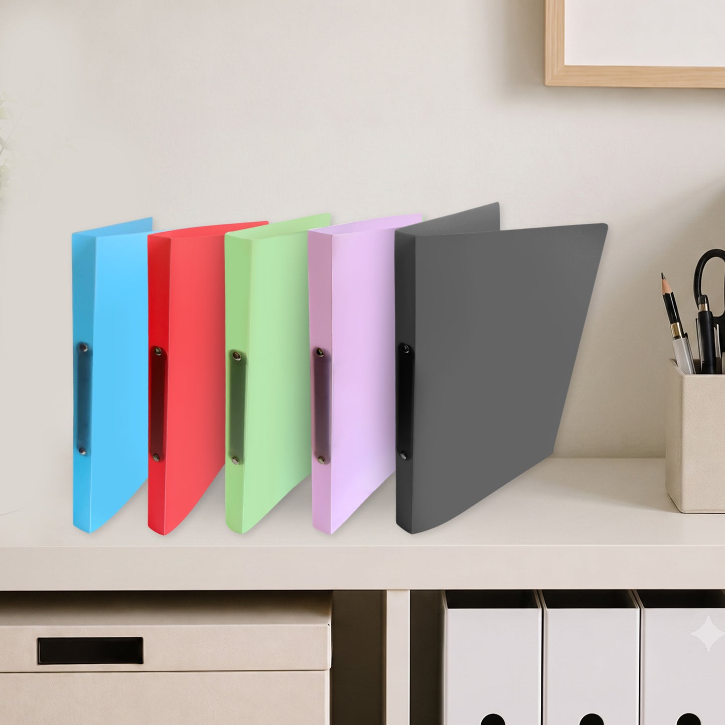 A4 Slim Clear Translucent Ringbinder