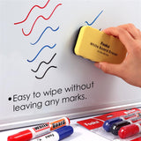 Pack of 3 Colors Smooth Ink Easy Dry Whiteboard Marker Pens