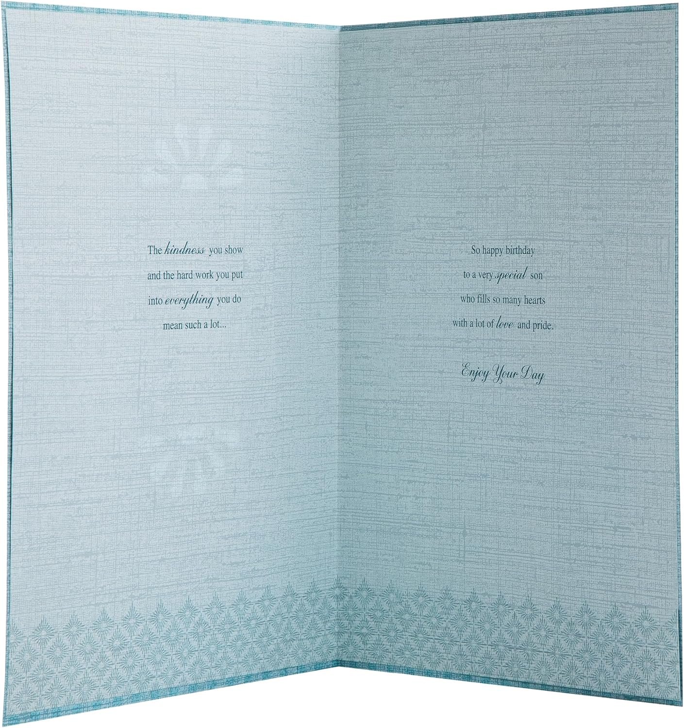 Intricate Traditional Floral Design Son Birthday Card