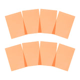 Pack of 8 A4 Plain Peach Dyslexia Overlay Reading Sheets – PET Material, Rounded Corners