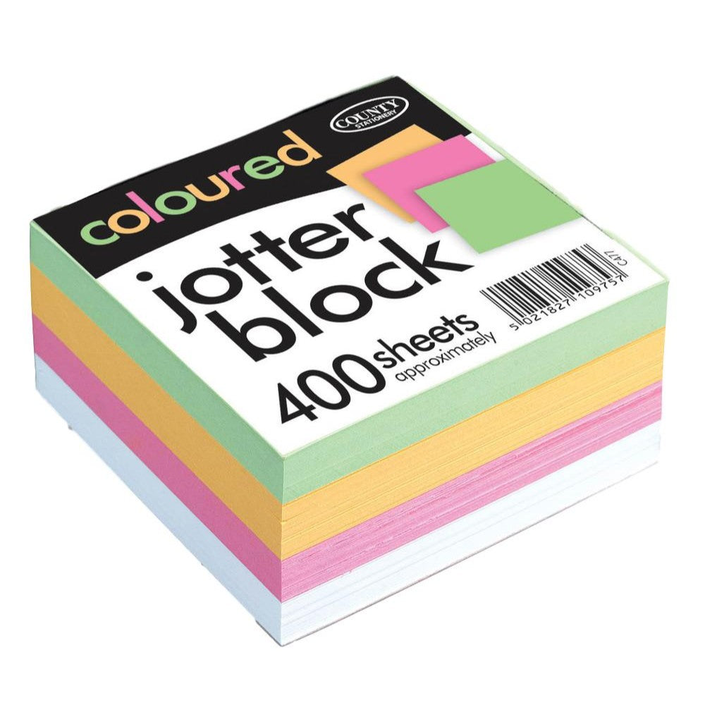 Coloured Jotter Block 400 sheets