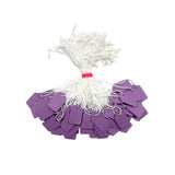 Pack of 200 Small Purple Strung Tags 13 x 20mm