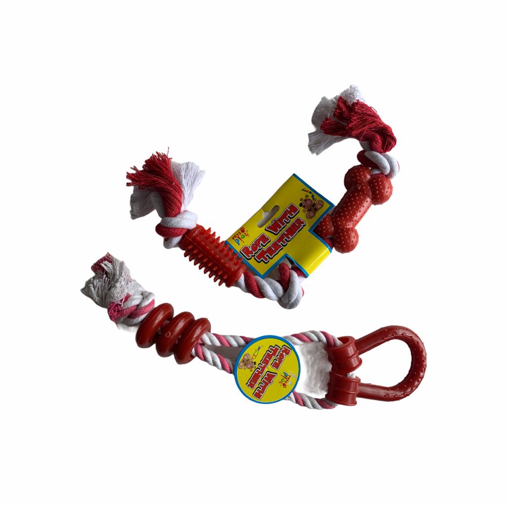 Rope with Teether Dog Toy {DC}