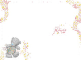 Bear With Vase Of Flowers Mum I'd Pick You Mother's Day Card