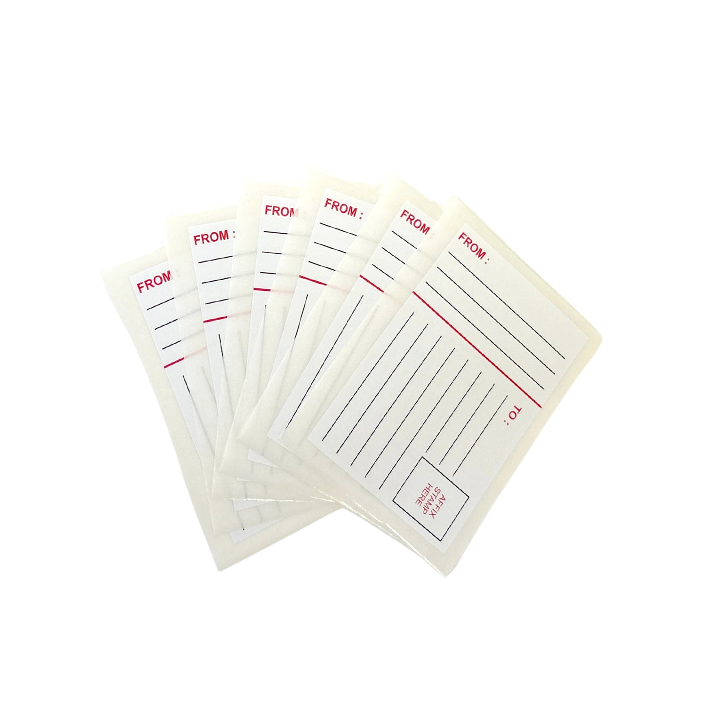Pack of 7 Return Address 80x110mm Printed Labels