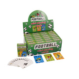 Pack of 24 Card Playing Mini Football 6 x 4cm 3 Assorted