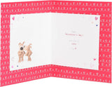 Boofle Holding Large Heart Girlfriend Valentine's Day Card