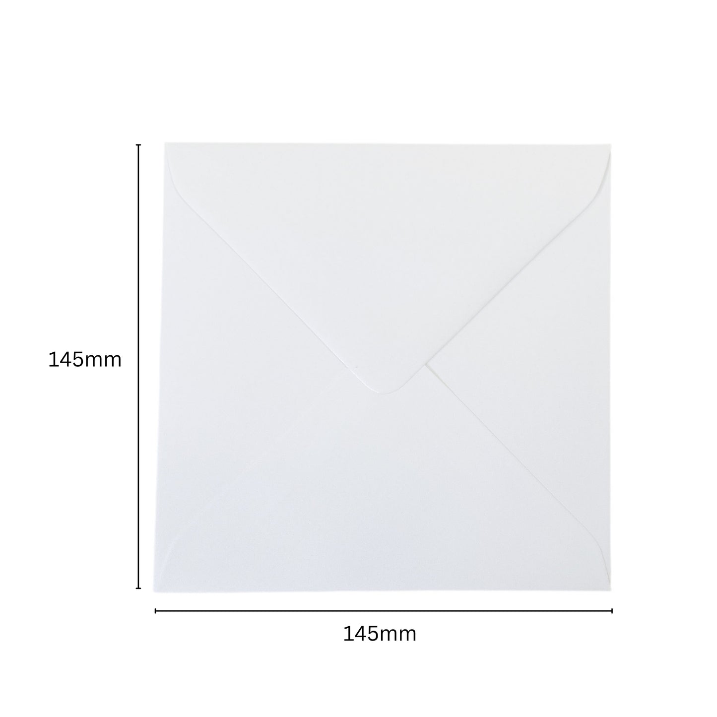 Pack of 50 White 100gsm 145x145mm Gummed Envelopes