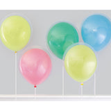 Assorted Neon Colors Latex and Clear Layered Balloon Bouquet Kit
