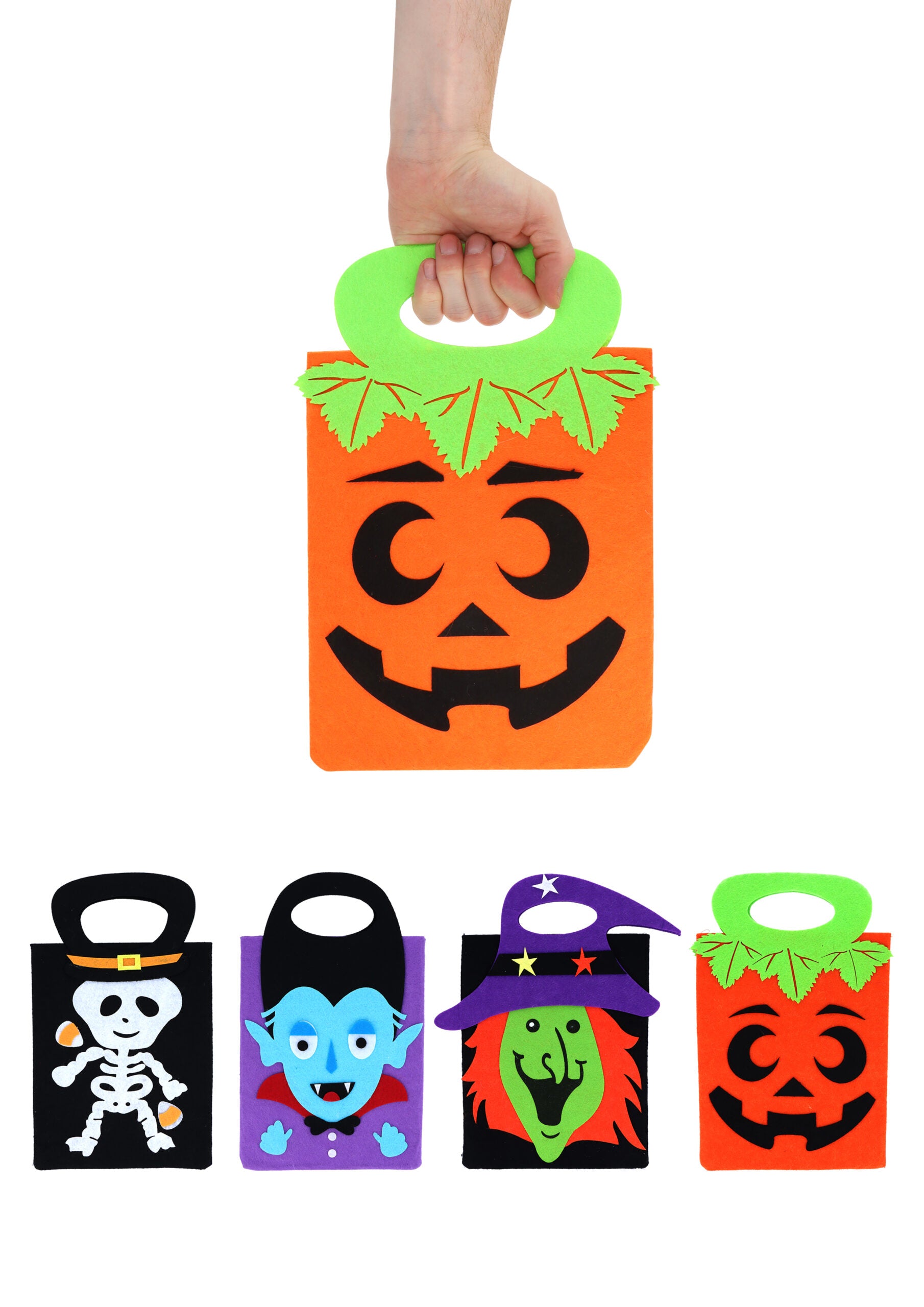 Halloween Bag Felt With Handle 20 x 25cm