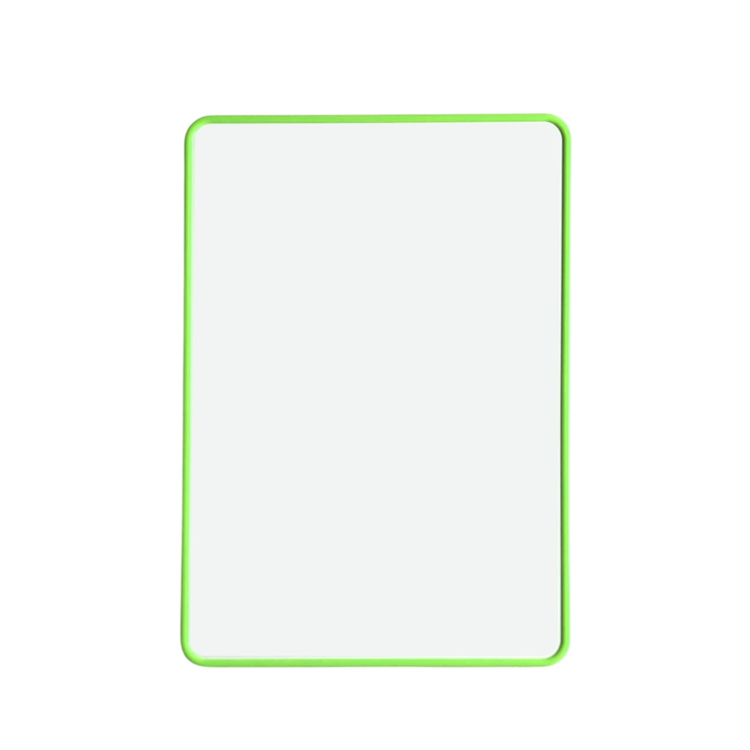 A4 Double Sided Magnetic Erasable MDF Plain Whiteboard With Green Border