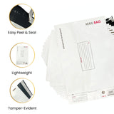Pack of 10 Small Polythene Mailing Bags 16x23cm – Secure Peel & Seal Envelopes