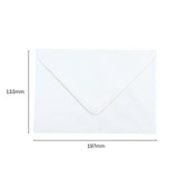 Pack of 50 White 100gsm 133x197mm Gummed Envelopes