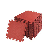 Pack of 4 30x30cm Red Coloured 1cm Thick EVA Foam Mats