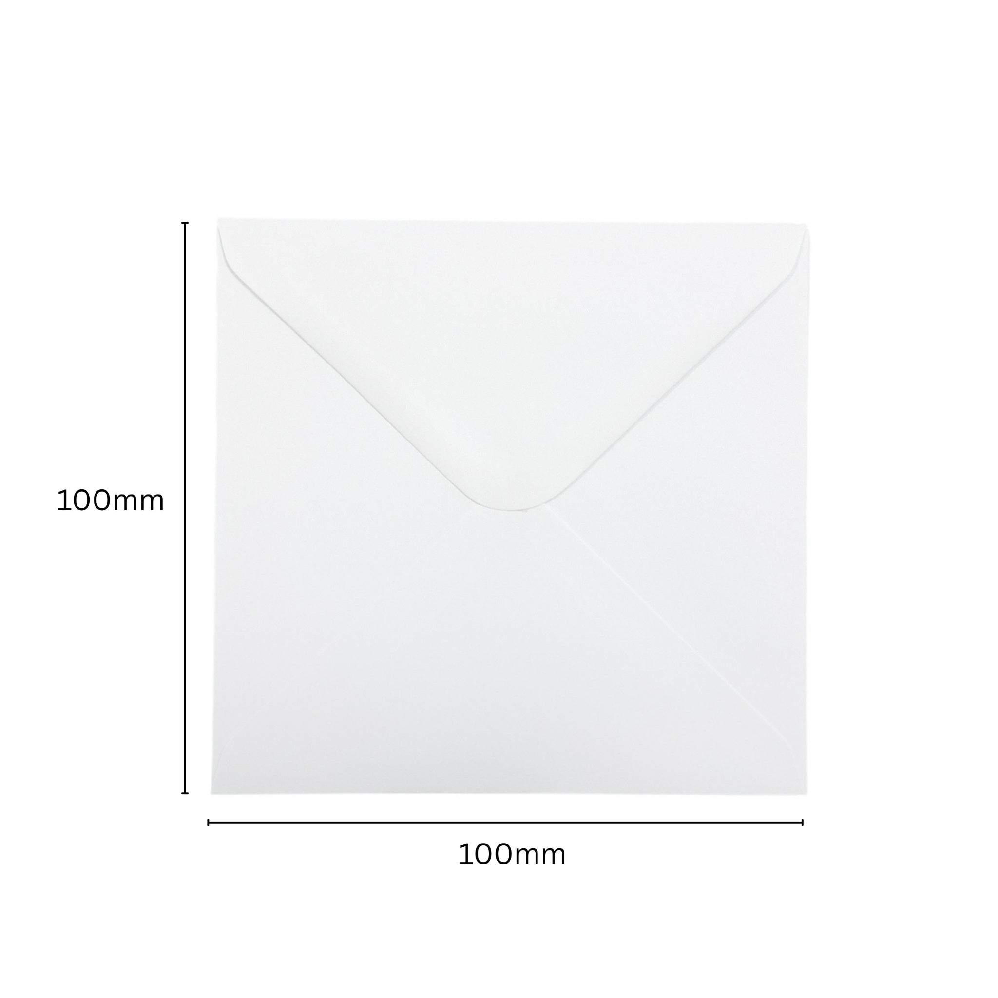 Pack of 50 White 100gsm 100x100mm Gummed Envelopes