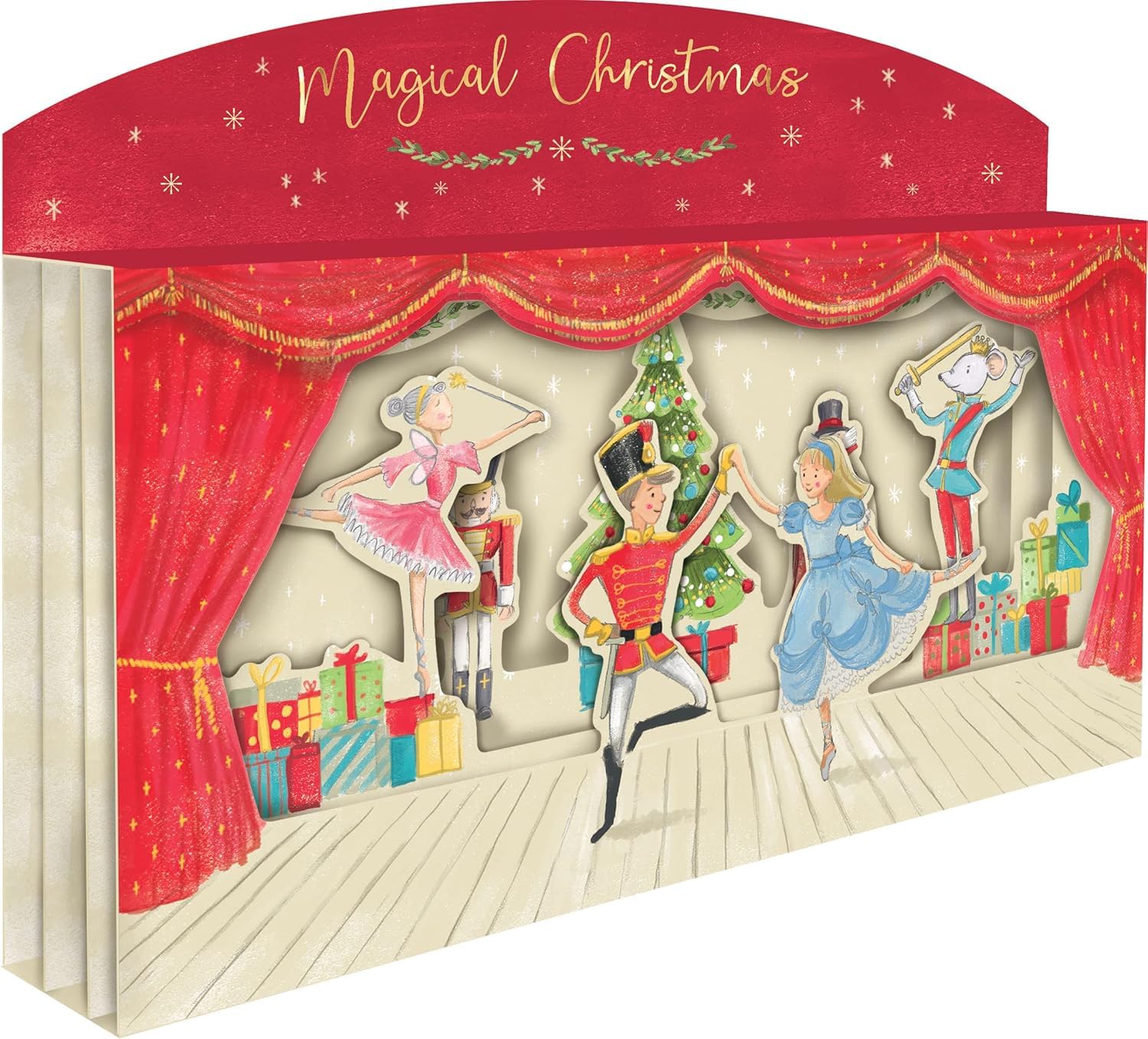 Magical Christmas Spectacular 3D Nutcracker Scene Freestanding Christmas Card {DC}