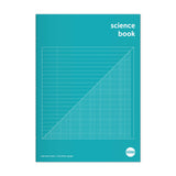 Rhino A4 64 Page Green 8mm Lined with Margin and 20mm Graph Ruling Reverse Science Book
