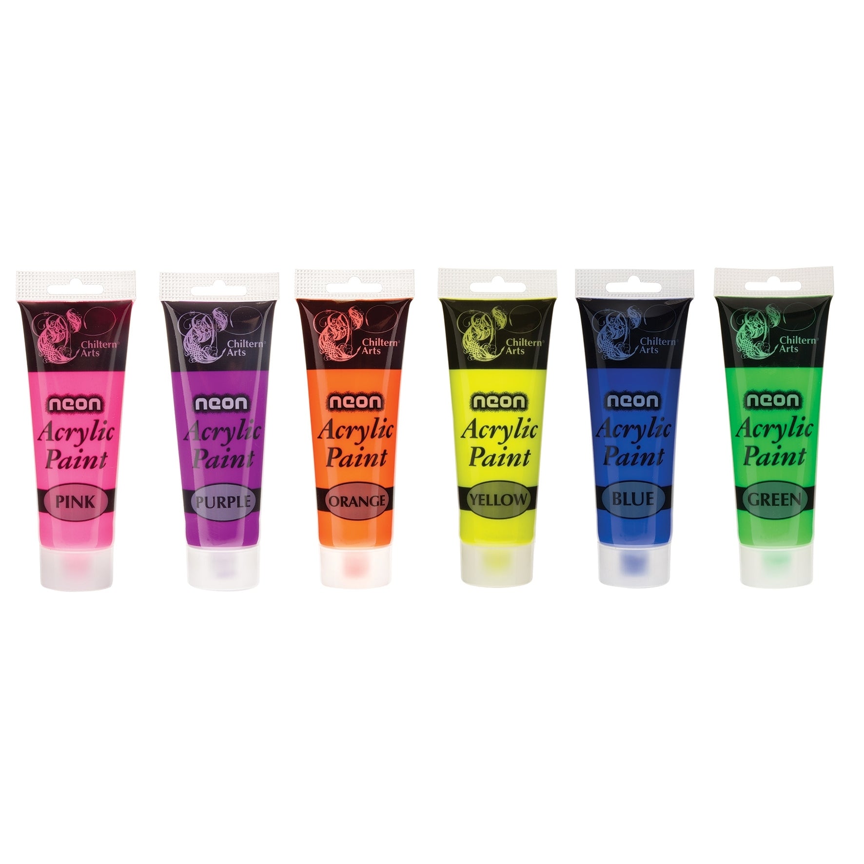 Single Acrylic Paint Neon Colour Tube 120ml Assorted {DC}