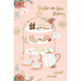 Afternoon Tea Design Sister in Law Birthday Card