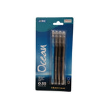 Pack of 4 Ocean Gel Pens 3 Black 1 Blue