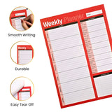 A4 Undated Week to View Desk Planner – 52 Tear‑Off Sheets Weekly To‑Do & Contact Pad