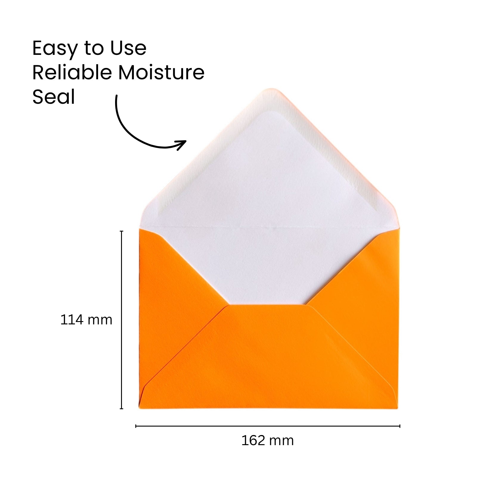Pack of 50 Vivid Coral Pink 114x162mm Gummed Envelopes