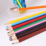 12 Full Size Colouring Pencils in Metal Tin Box with Sharpener